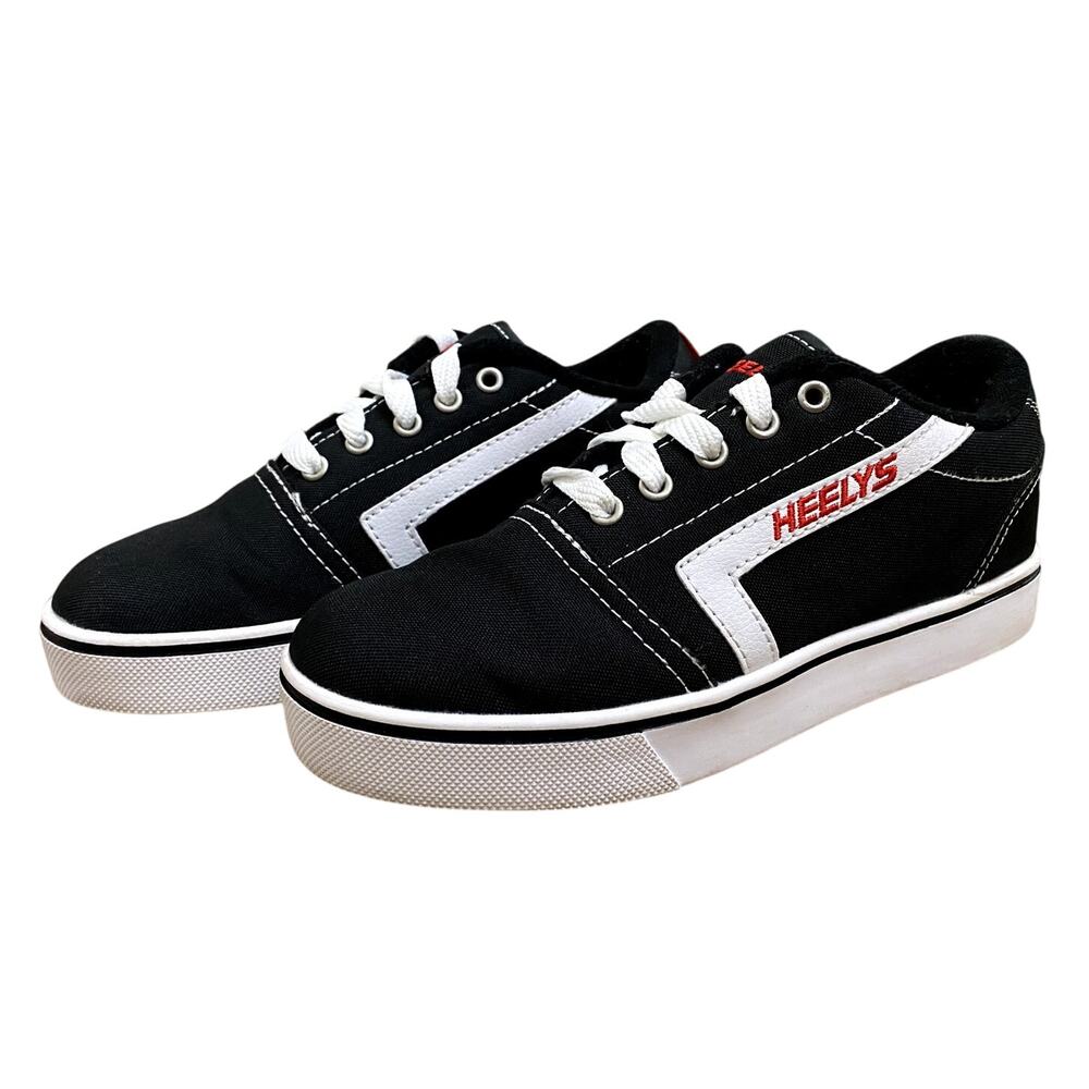 Heelys GR8 Pro Skate Shoes Youth 5 Black Red Wheeled Sneakers Boys